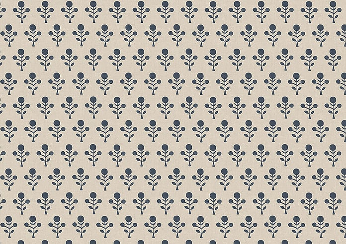 Emily Bond Hawthorn, Indigo - Roller Blind - Image 6